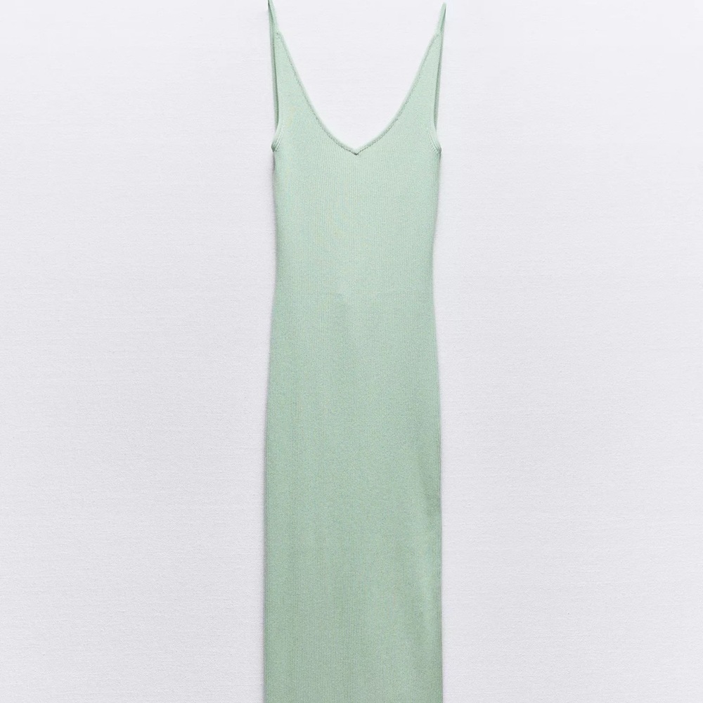Elegant Mint Green Slip Dress